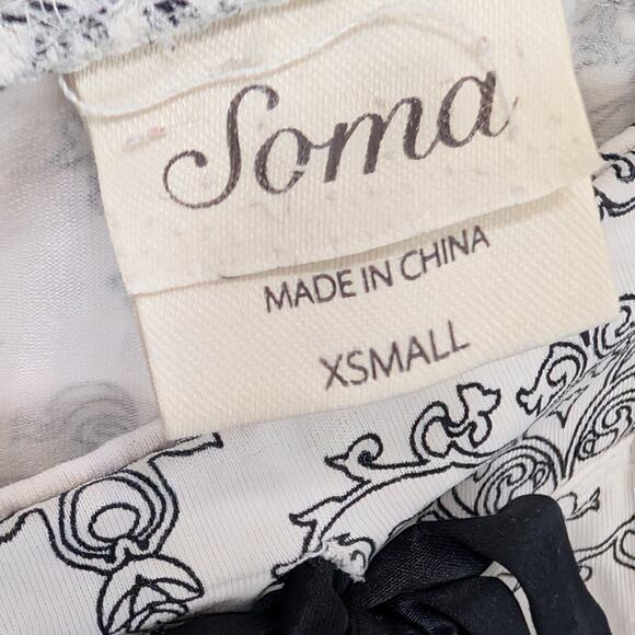Soma Pajamas Set Soft Cozy Fancy Loungewear Sleep Set Unique Gift - Size XS/S - Picture 11 of 13